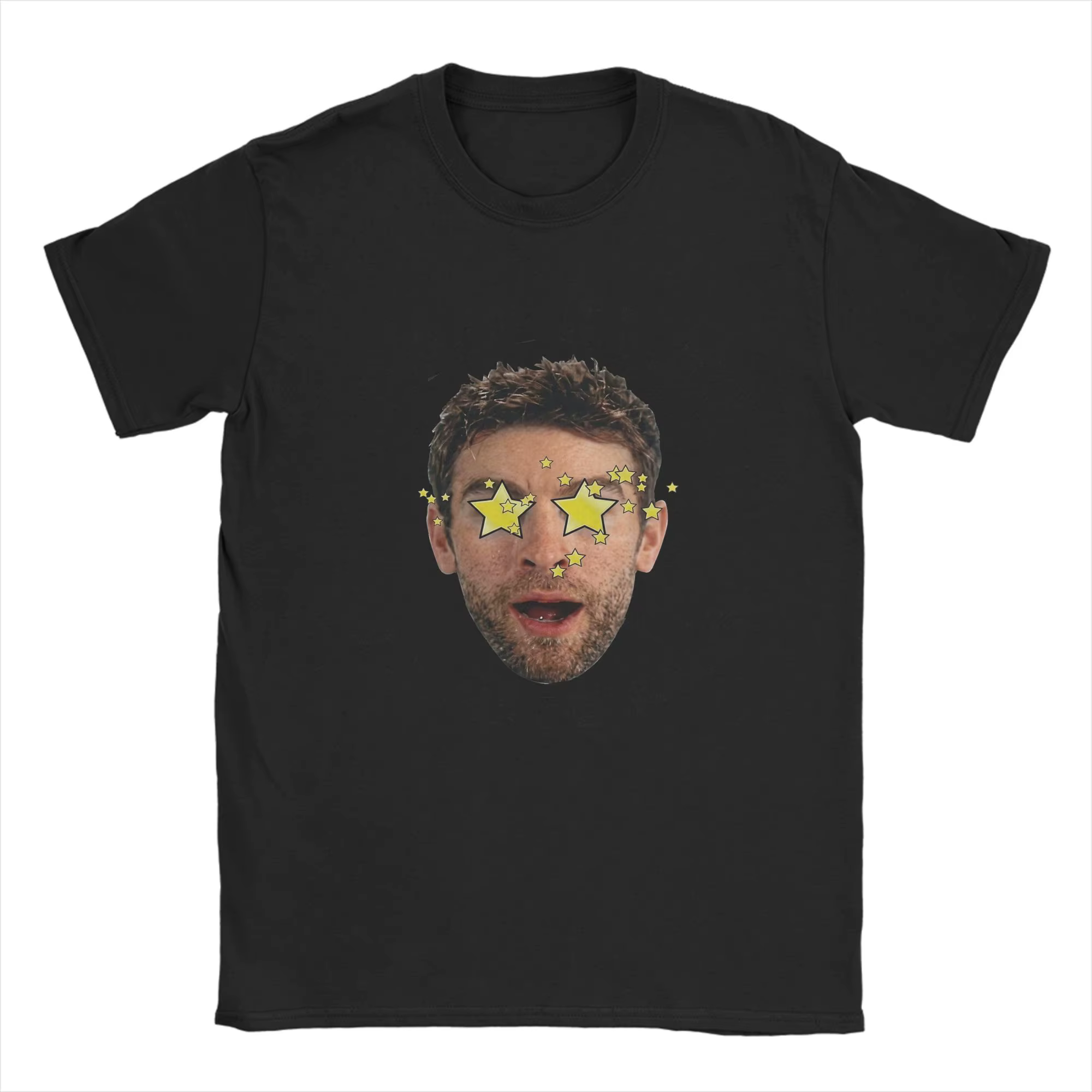 T-shirt à manches courtes et col rond pour hommes, 100% coton, avec Meme The Deep The Boys, vêtement