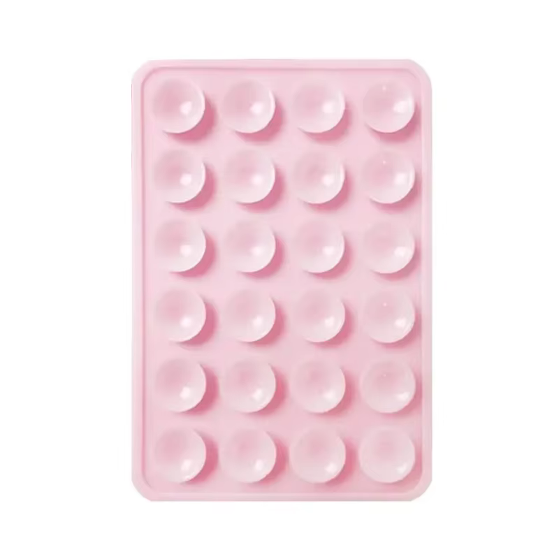 Support de téléphone en silicone à ventouse, multifonctionnel, support mural à ventouse carré antidé