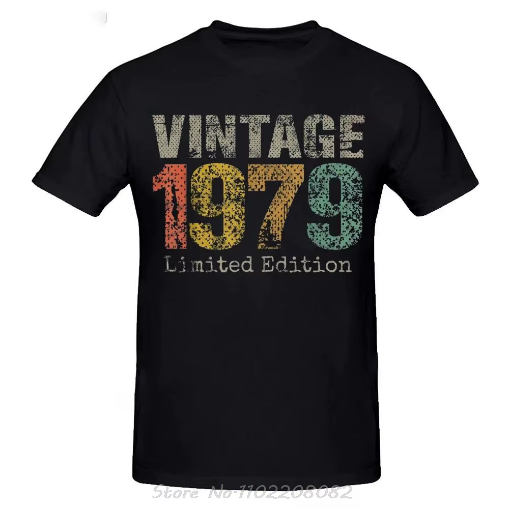 Nouveauté Vintage fabriqué en 1979 T-shirt hommes coton vêtements mode surdimensionné T-shirt décont