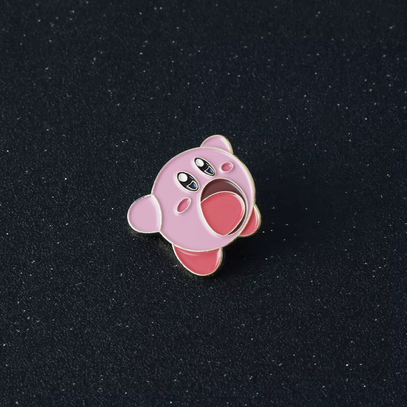 Kirby Anime broches pour sacs à dos Badges sur Manga émail broche accessoires pour bijoux choses mig