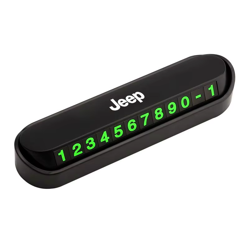 Carte de numéro de téléphone pour stationnement temporaire de voiture, accessoires pour Jeep Renegad
