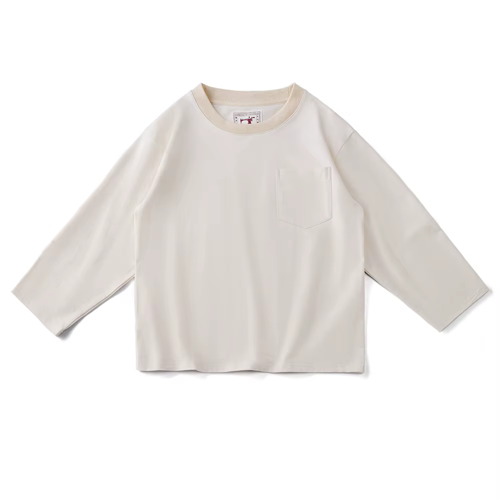 Amekaji Vintage gaufré Henry col t-shirt hommes printemps automne nouveau 310G coton lourd coupe aju