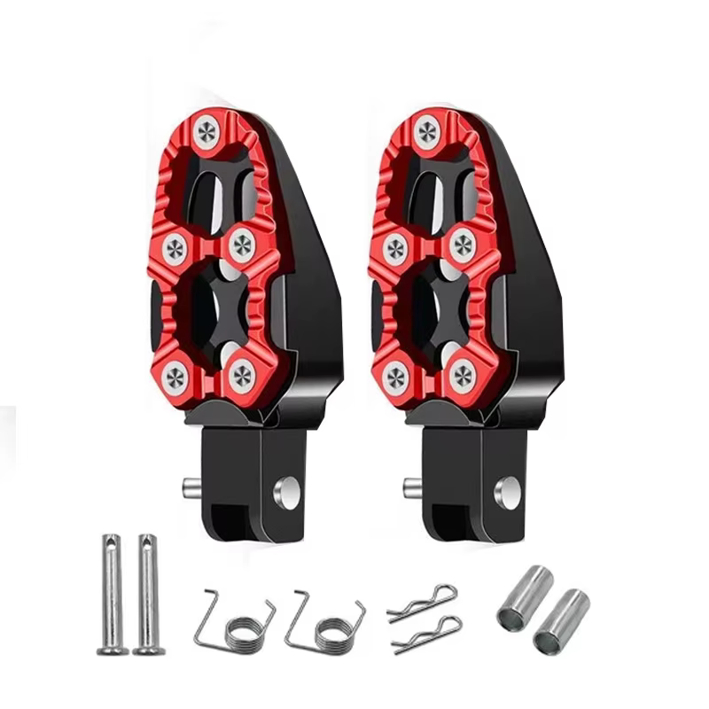 Accessoires de modification de moto: pédale en alliage d'aluminium, pédale arrière, pédale antidérap