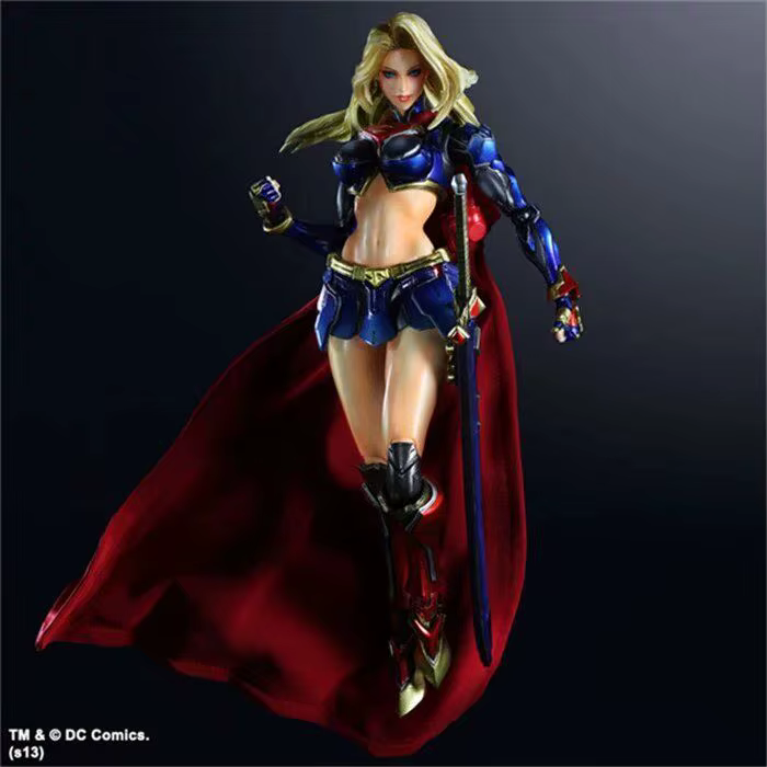 Play Arts 25 cm Superman SuperGirl Super héros figurine jouets