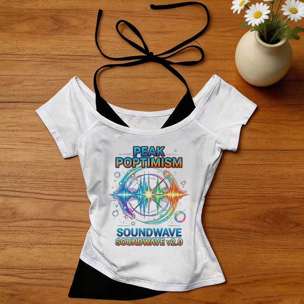 Frutiger Aero – haut court pour fille, t-shirt graphique mignon gothique kawaii, jojifuku, alternati