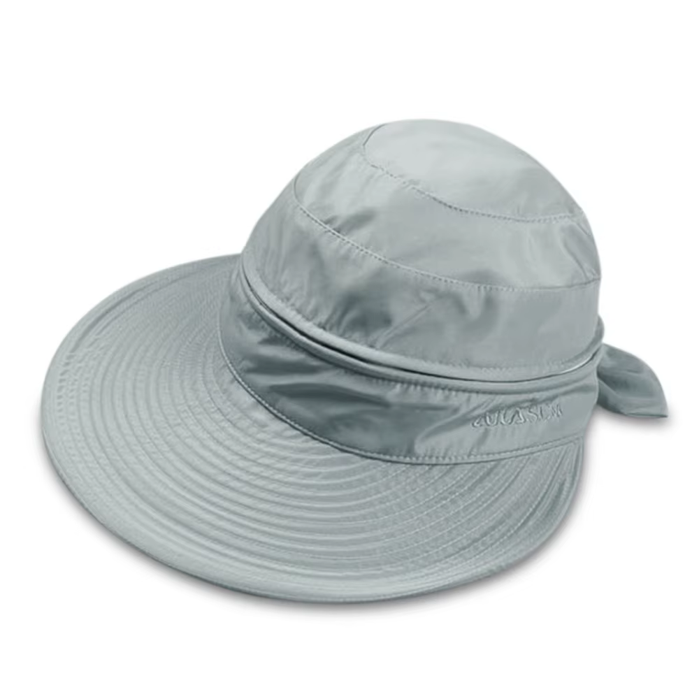 Casquette d'air 2 en 1 pour femmes, réglable, respirante, avec nœud papillon, grande visière, détach
