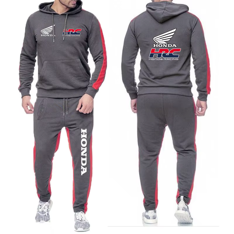 Honda racing hommes offre spéciale mode sweat à capuche vêtements de sport + pantalons de survêtemen