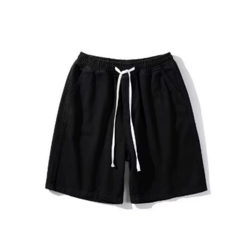 Shorts en jean baggy pour hommes, coupe décontractée, jambe large, style Y2K vintage, hip-hop, skate