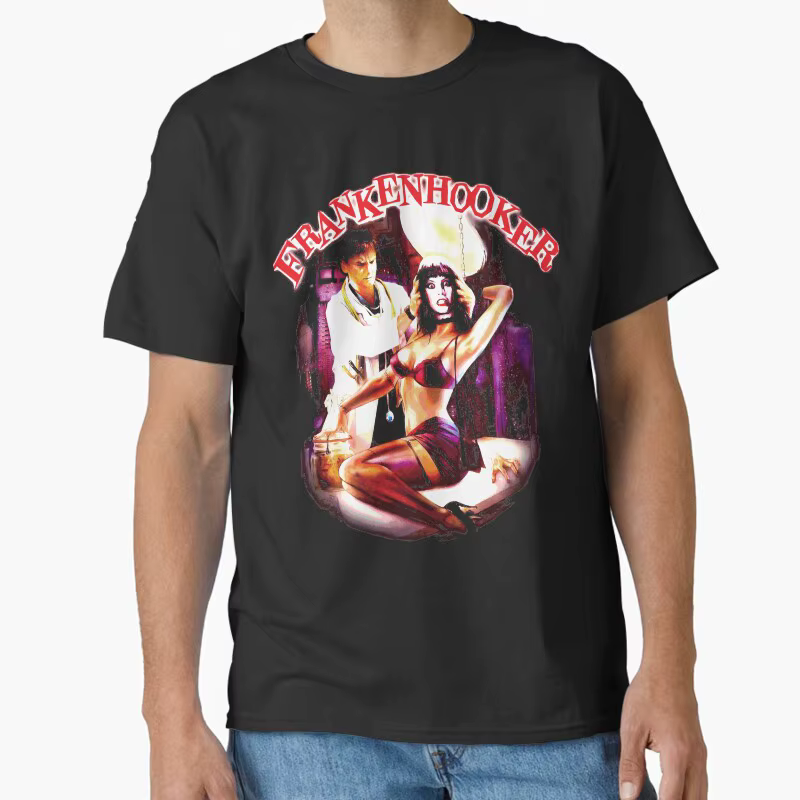 Frankenhooker horreur Vintage Sic fi cadeau t-shirt pour homme grande taille hauts 000 effrayant gra
