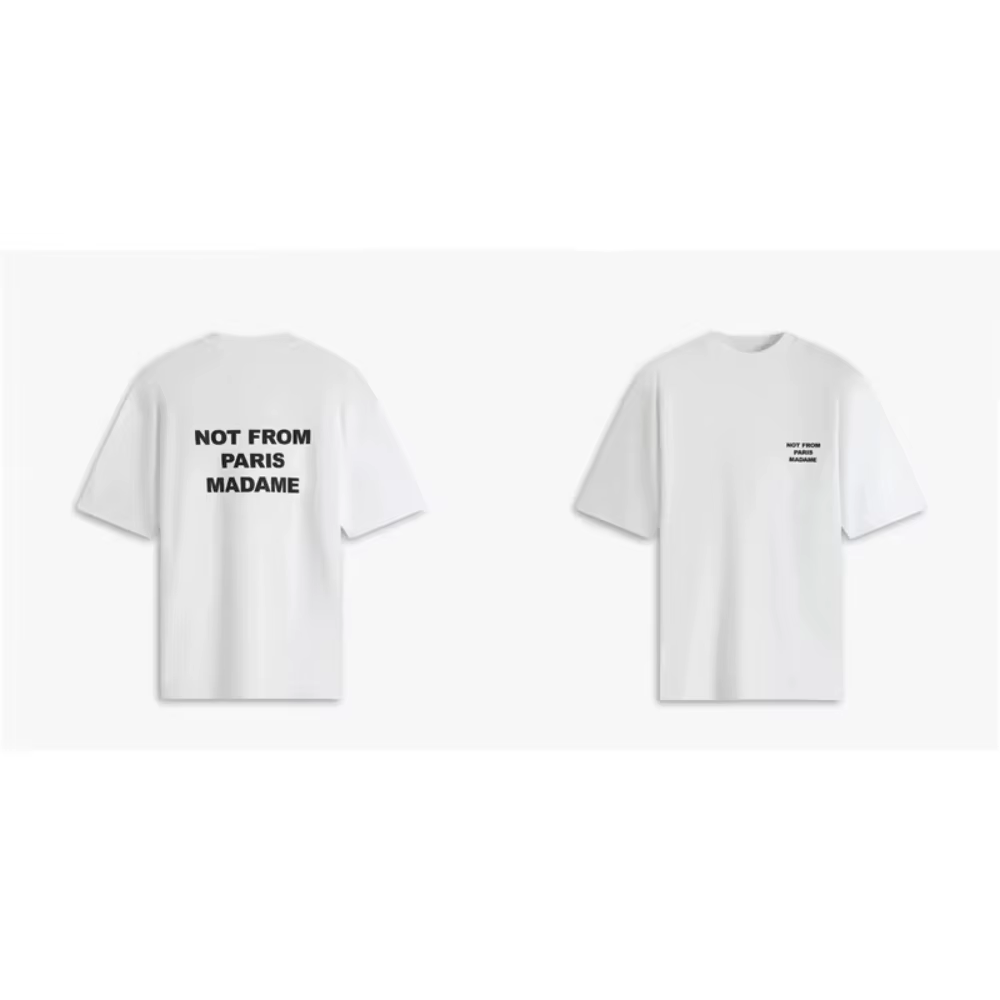 T-shirt Femme Paris 2026 Style Décontracté Été Mode Hip Hop Y2K Top Imprimé Fan Fanfare Style Urbain
