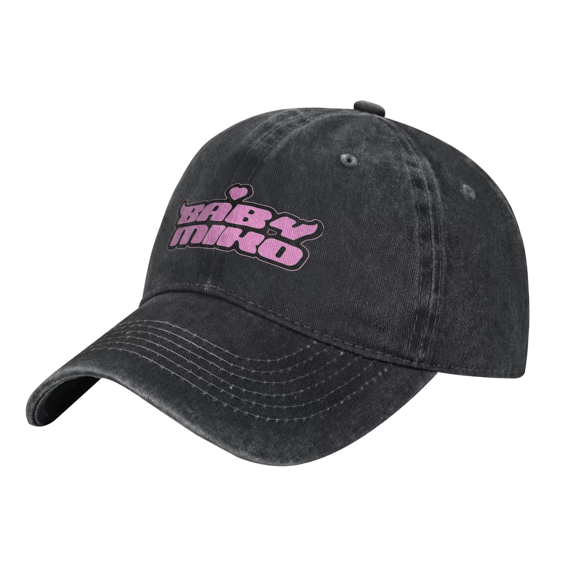 Casquettes de baseball décontractées Baby Miko Young Miko pour hommes et femmes, effet vieilli et dé