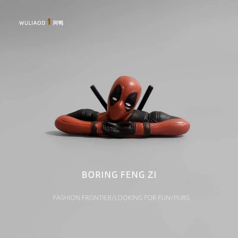 Dessin animé Mini Deadpool ordinateur bureau guérison ornements vous accompagner pour décompresser j