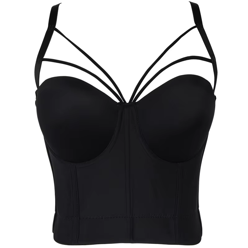 Bustier respirant et confortable pour femmes, lingerie corset, haut sexy, bustier, soutien-gorge, sh