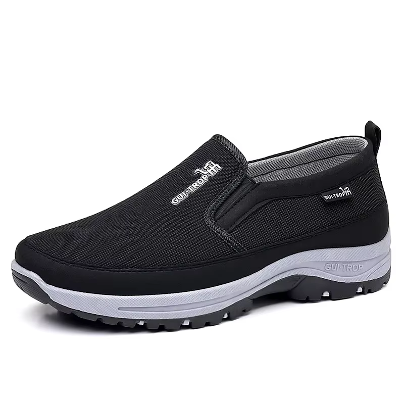 Mocassins en Maille Respirante pour Homme, Chaussures Antidérapantes à Enfiler, Semelle Souple, Soli