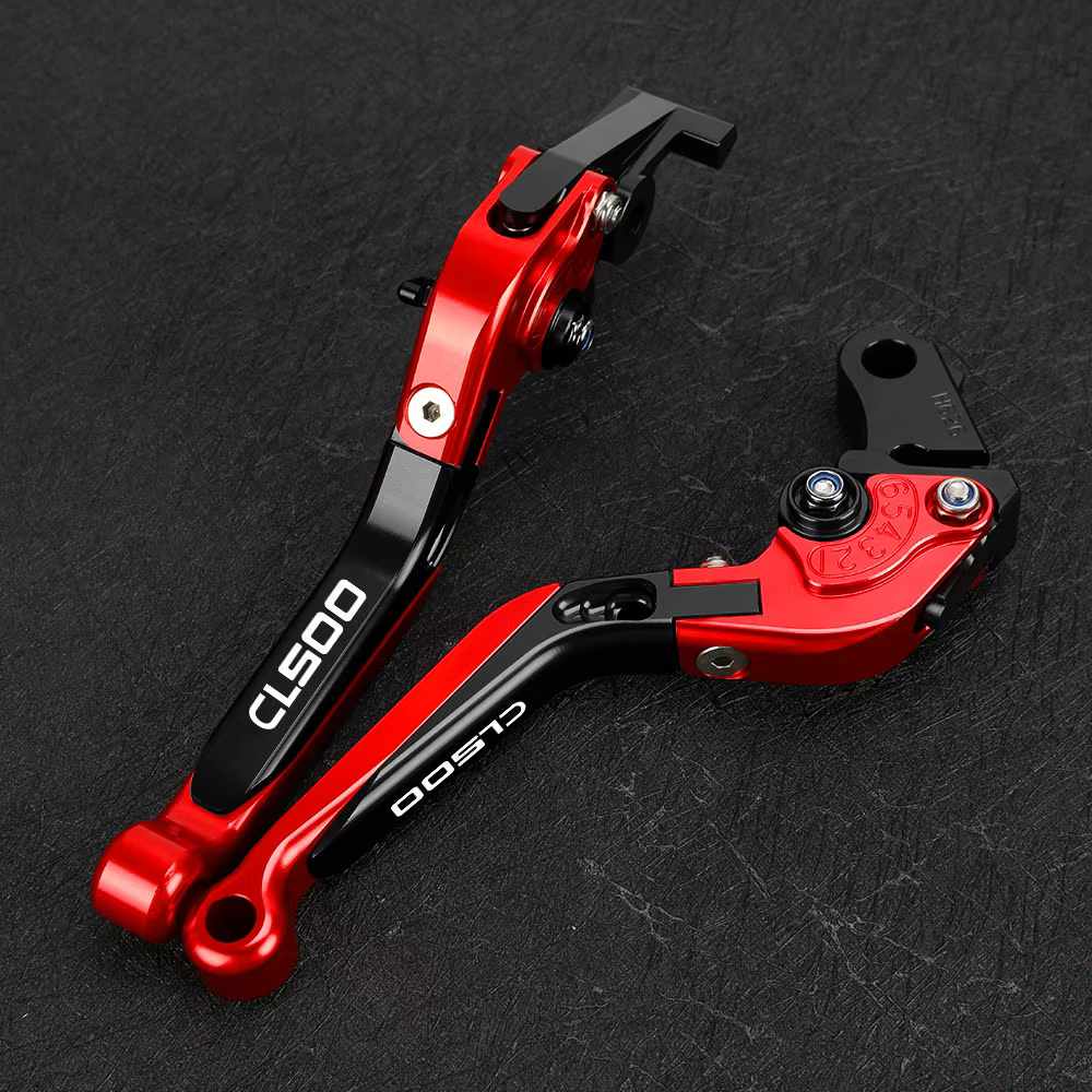 Leviers d'embrayage de frein CNC, poignées de guidon, extrémités, accessoires de moto, HONDA CL500, 