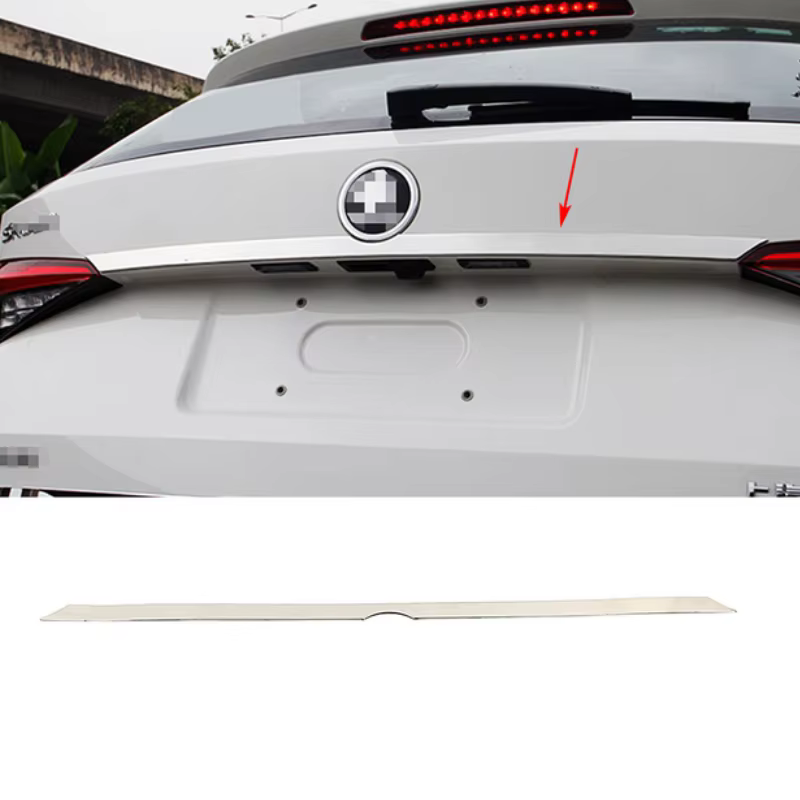 Pour Skoda Kodiaq 2017-2019 2022 Accessoires Extérieurs Garniture de Hayon Arrière Couvercle de Port