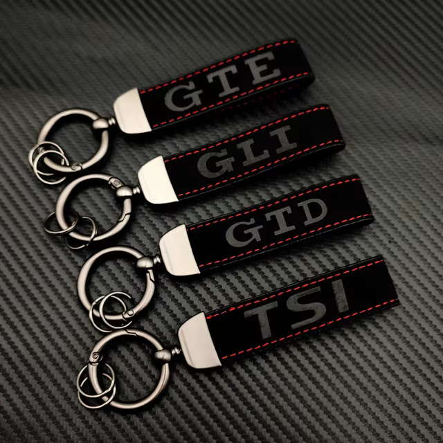 Porte-clés en cuir suédé pour femme, porte-clés de voiture, accessoires de mode, VW Golf 2 4 5 6 7 R