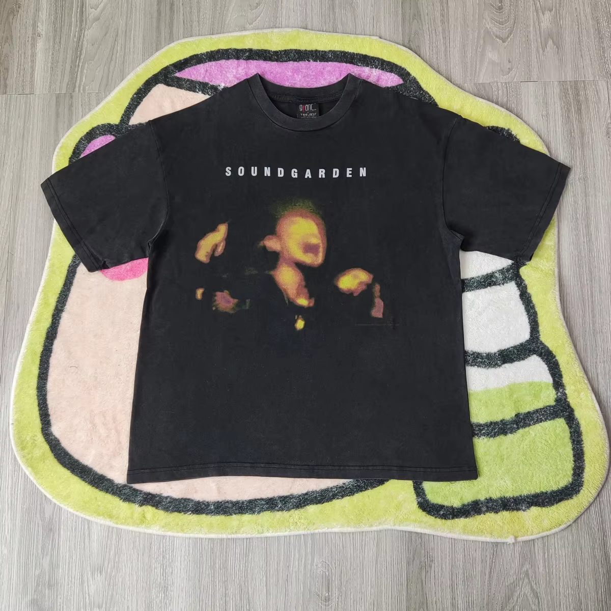 Yao-T-Shirt à Manches Courtes en Coton pour Homme, Streetwear Vintage, Punk, Surdimensionné, Délavé