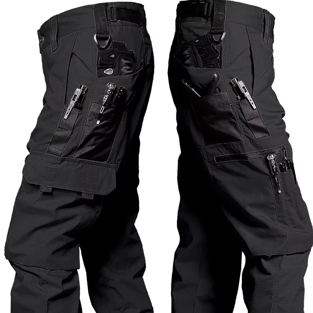 Pantalon cargo imperméable Ripstop pour homme, pantalon militaire, grand pantalon multi-poches, entr