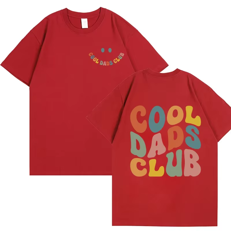 Cool papa Clun chemise pour hommes vêtements papas anniversaire T-shirts avant arrière impression T-