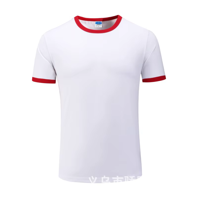 T-Shirt manches courtes col rond pour homme, vêtement de travail en coton Lycra avec LOGO imprimé pe