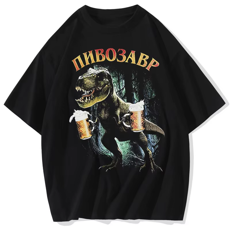 T-shirt pour homme avec imprimé Pivosaurus, t-shirt décontracté unisexe, hauts, tee-shirt Harajuku, 