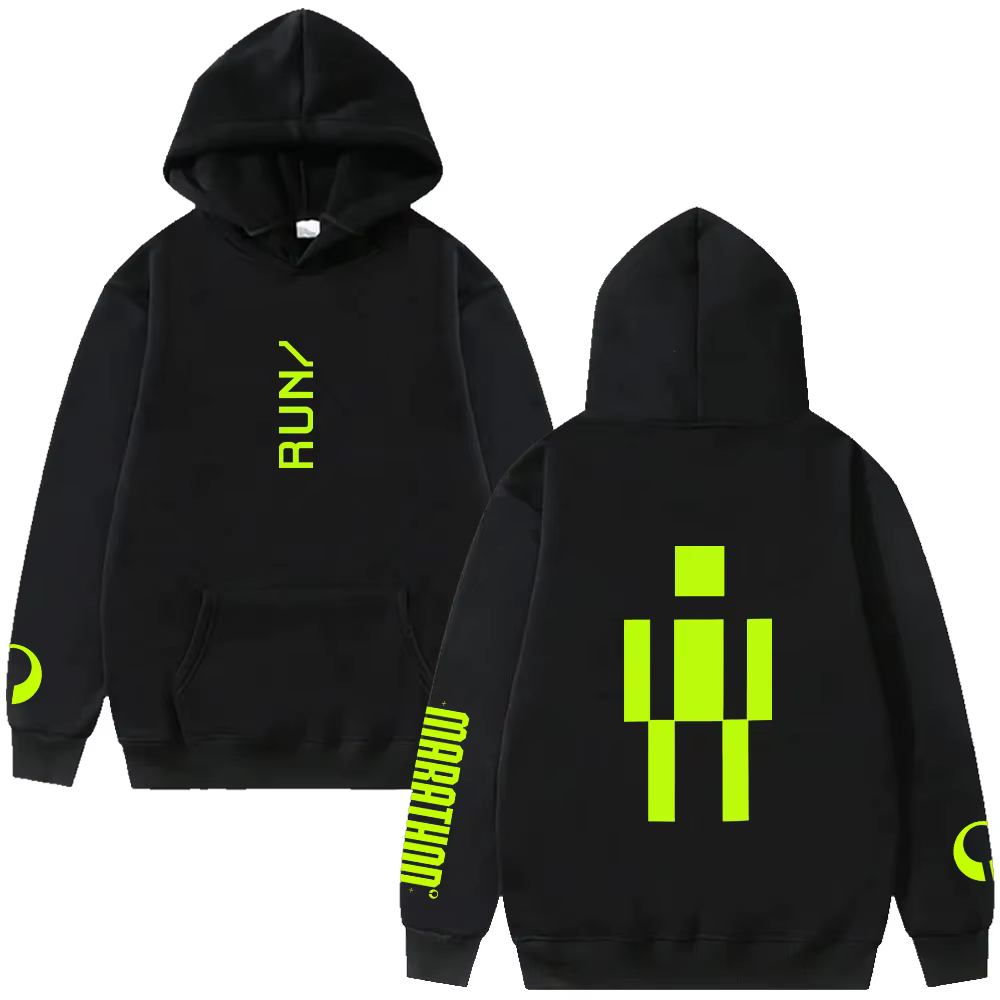 Sweat à capuche Marathon RUNNER, vêtement graphique tendance Marathon Game, pour femmes et hommes, à
