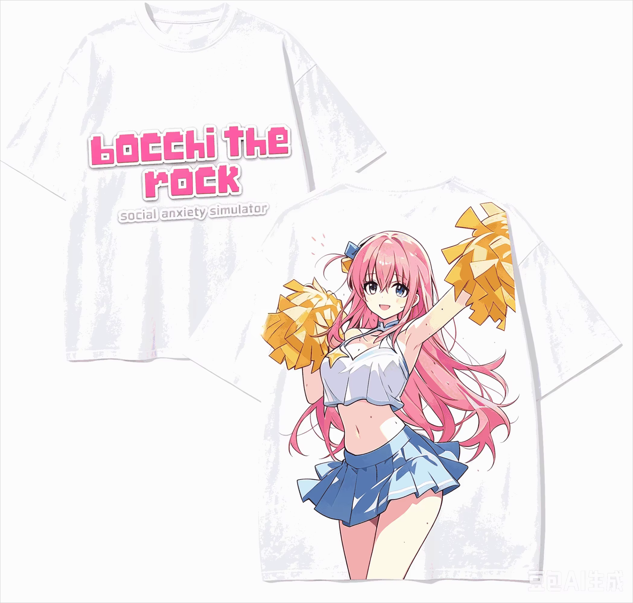 Bocchi the Rock! T-shirt pour amoureux de l'anime, Harajuku, en coton, nouveau modèle, surdimensionn