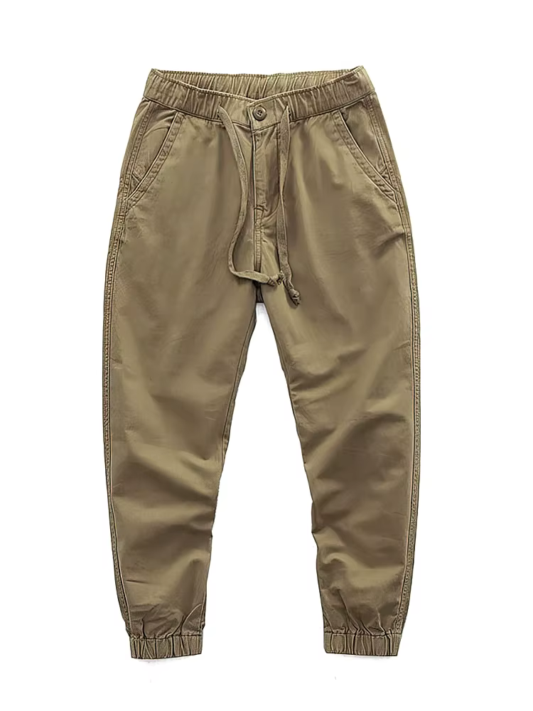 Pantalon de jogging décontracté en coton pour homme, coupe ample, style cargo, jambe large, idéal po