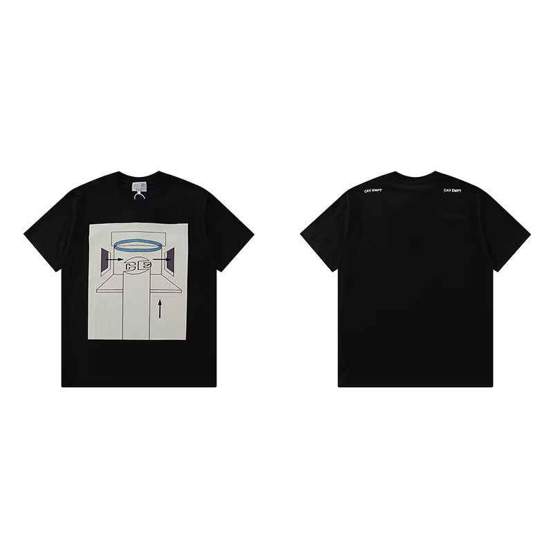 T-shirt Cav Empt pour homme et femme, manches courtes, mode estivale, nouveau style C.E, respirant, 