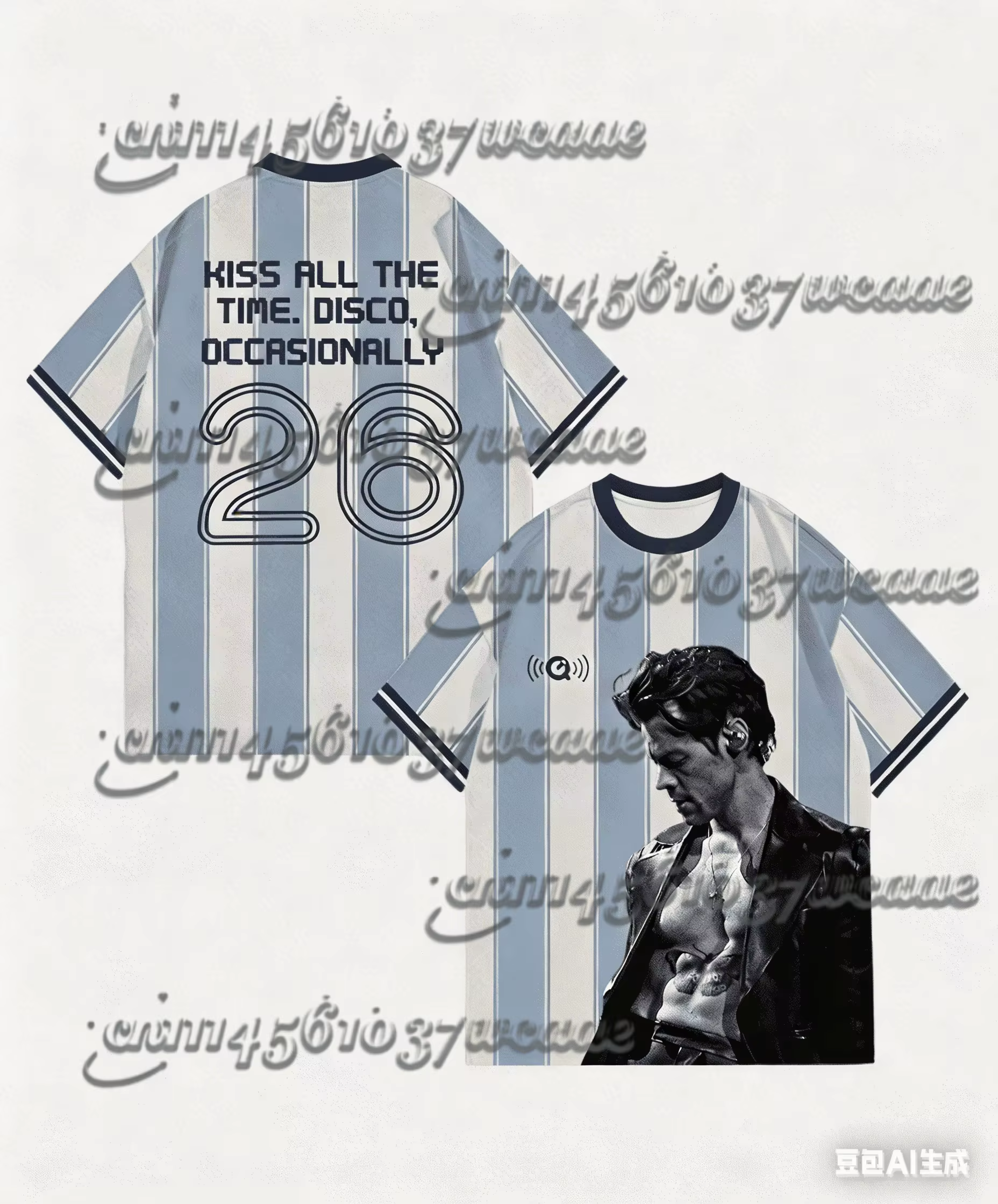 T-shirt en jersey Harry Styles pour homme, décontracté et respirant, idéal pour l'été, à manches cou