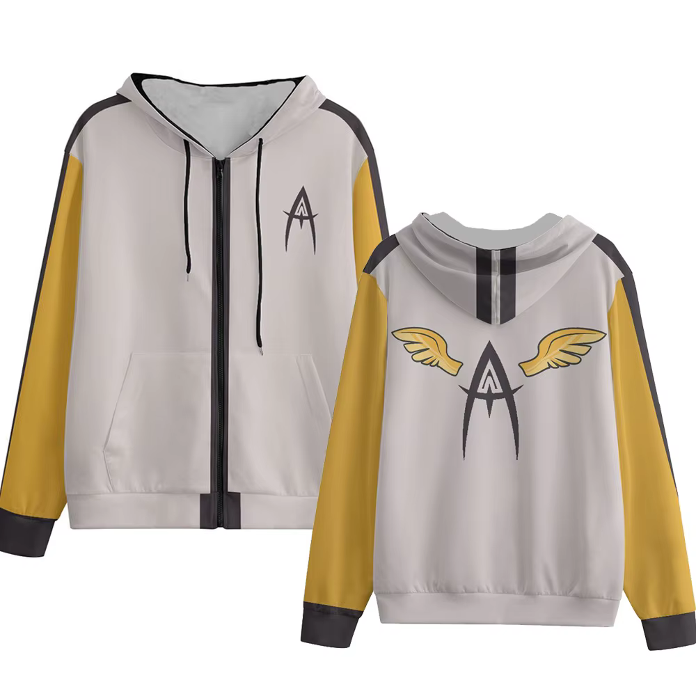 Sweats à capuche Anime Cosplay Helluva Boss HazbinHotel fermeture éclair sweats à capuche à manches 