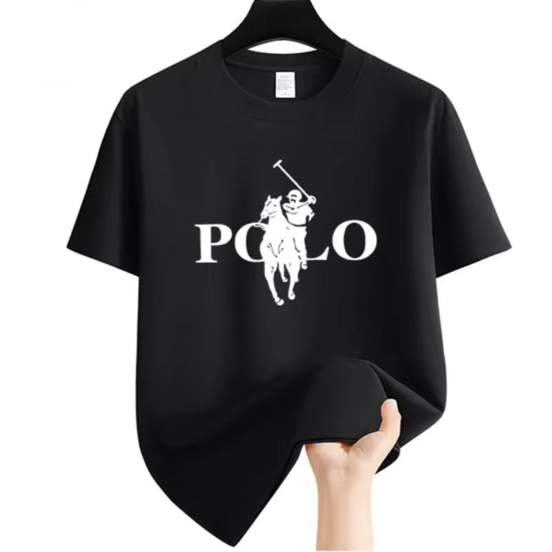T-shirt décontracté à la mode pour hommes, col rond, manches courtes, confortable et respirant, de h