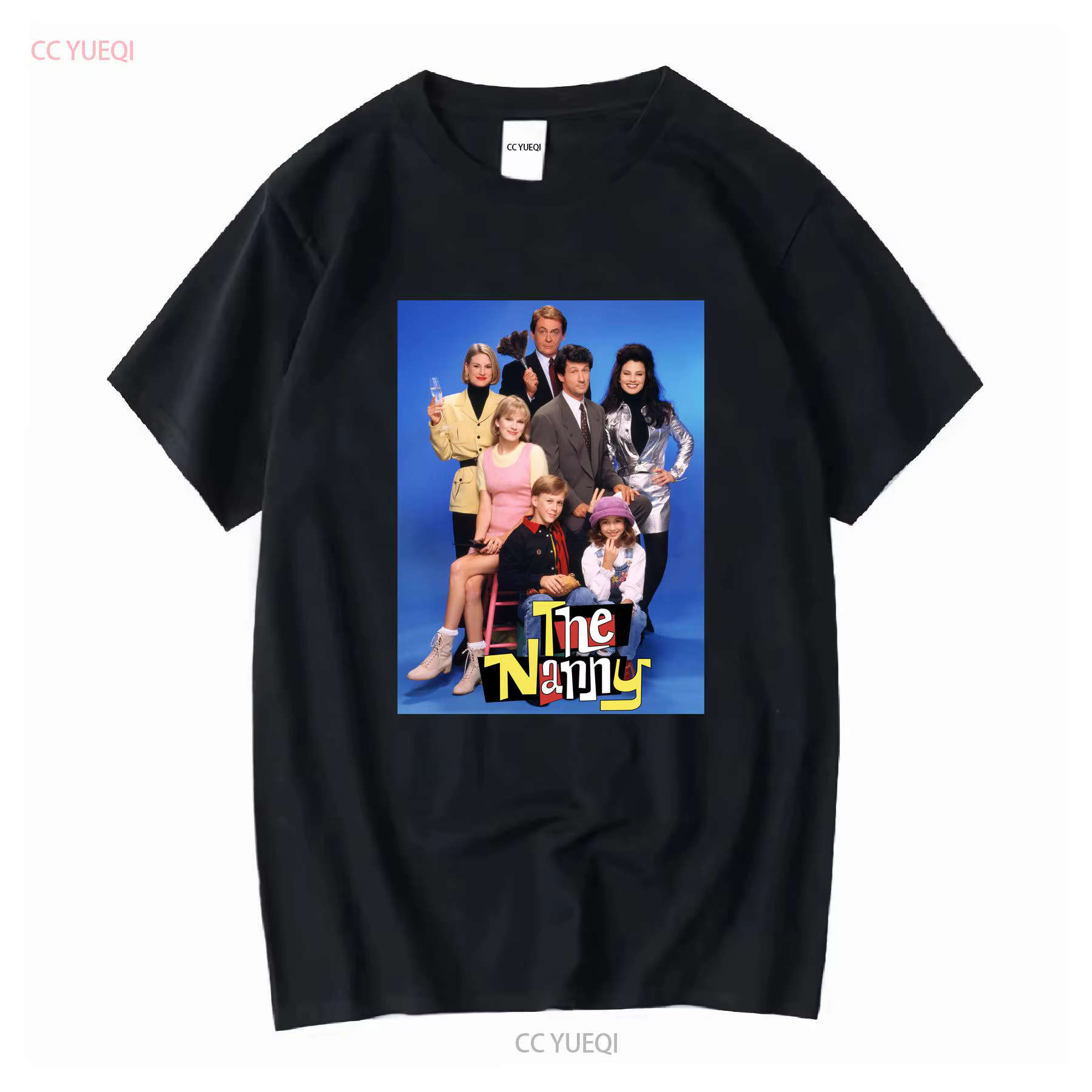 T-shirt photo de la série télévisée The Nanny des années 90, haut vintage Fran Fine, délavé, pour un