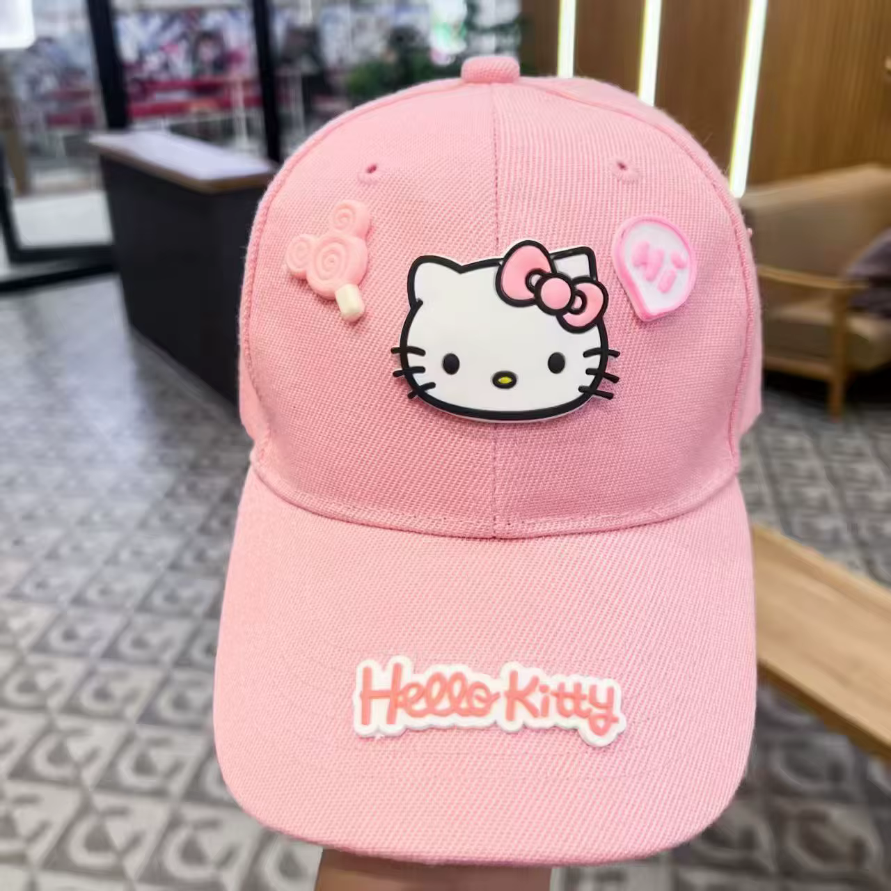 Casquette de baseball décontractée Hello Kitty, style « Sweet Girl », polyvalente, qui affine le vis