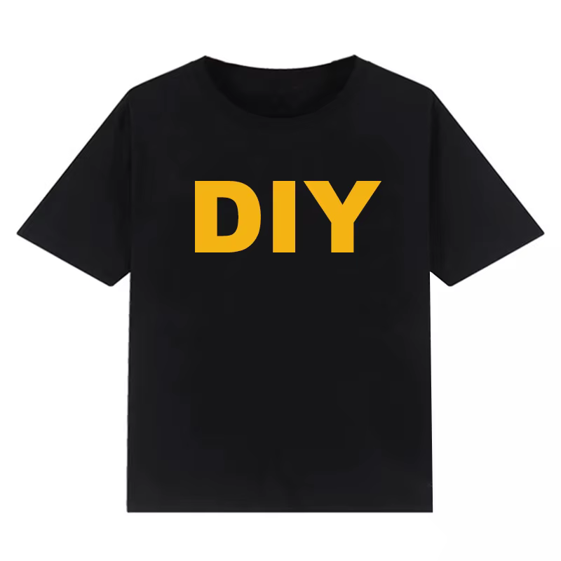 100% coton, T-shirts colorés personnalisés pour enfants, bricolage imprimé votre conception, vêtemen