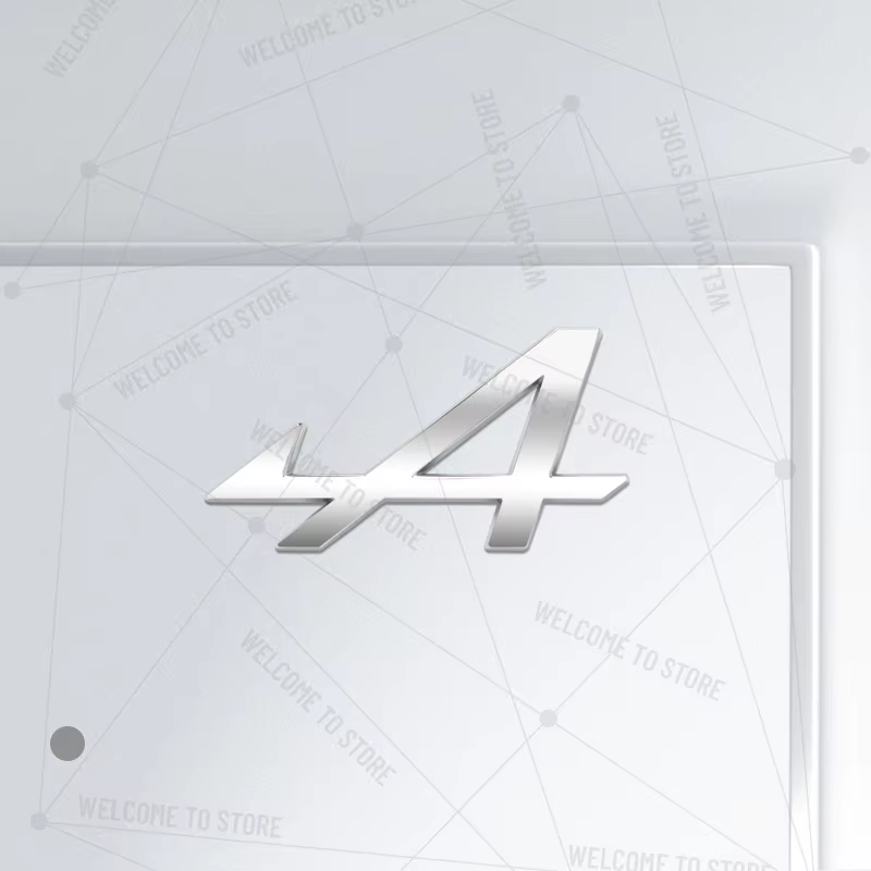 Style de voiture Alpine A Logo métal 3D lettre intérieur volant Badge décalcomanies décor pour Espac
