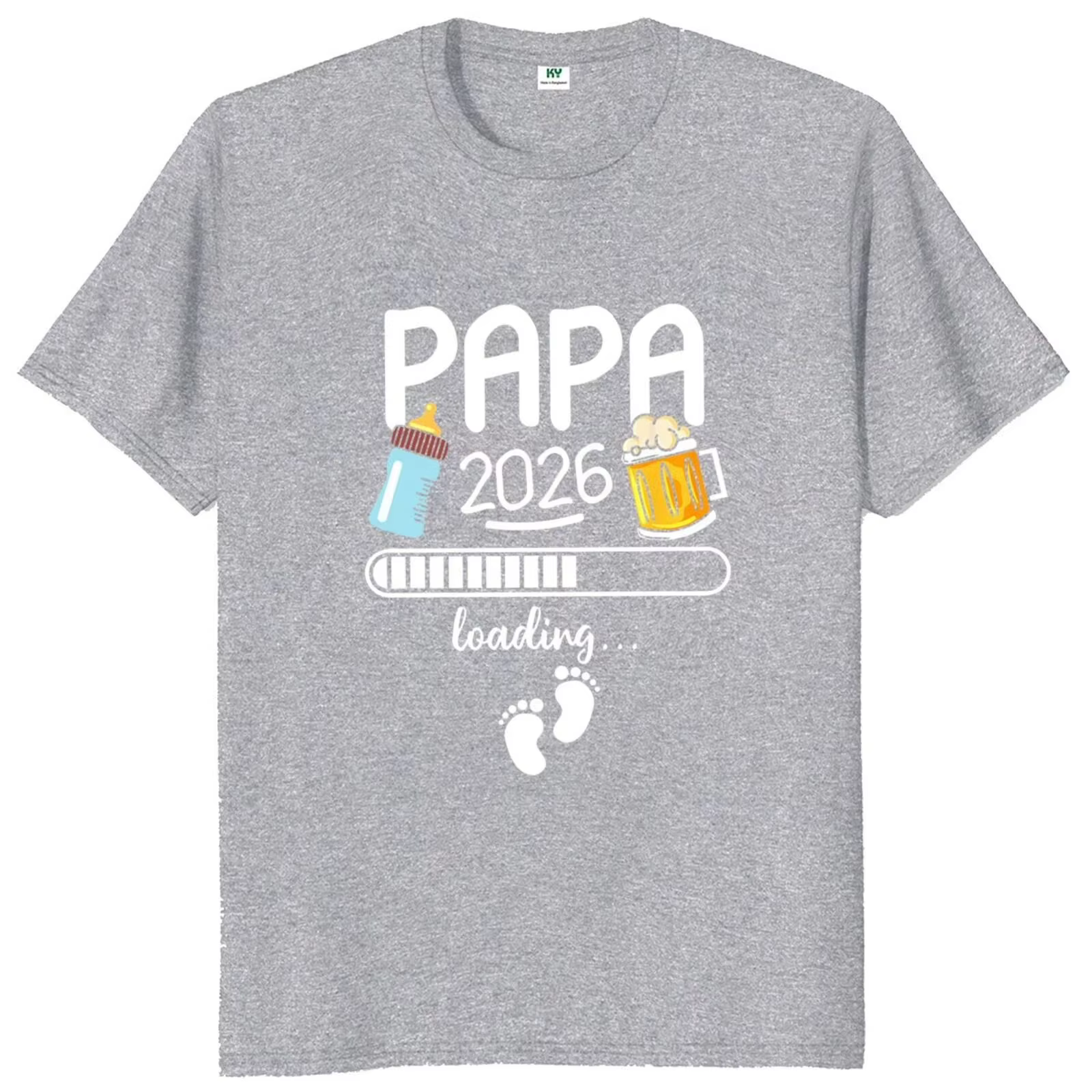 Papa 2026 drôle futur papa amoureux de la bière imprimé T-shirts graphiques T-shirts de haute qualit