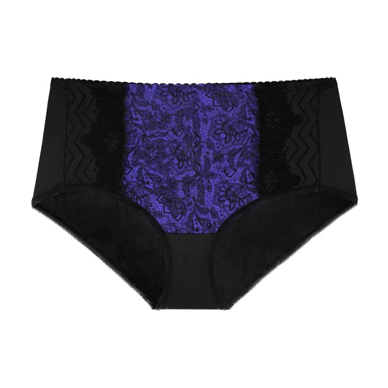 Beauwear – culotte taille haute en dentelle florale pour femme, sous-vêtement Sexy, respirant, Linge