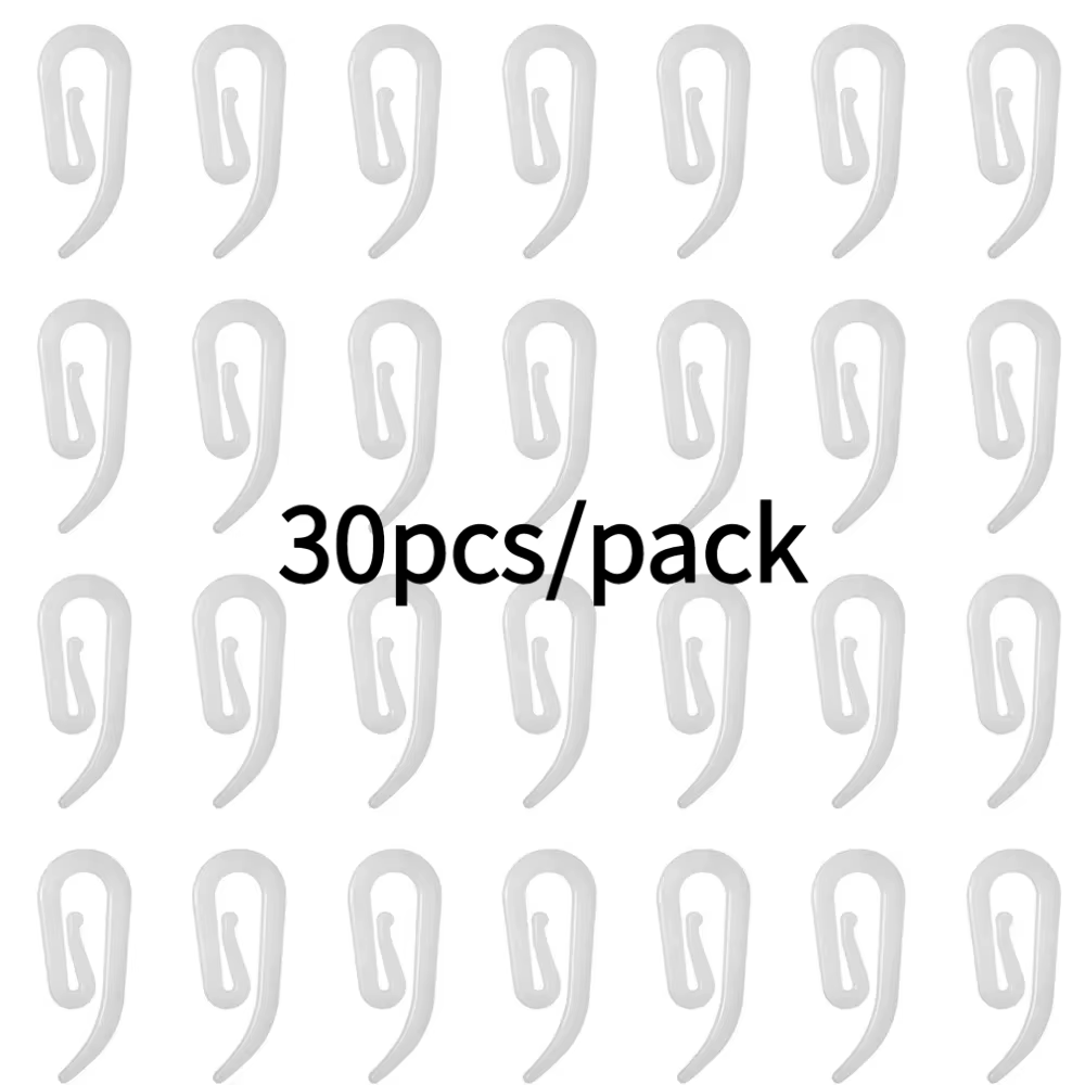 Crochets de suspension pour rideaux, 20 à 200 pièces, crochets de suspension pour rideaux de fenêtre