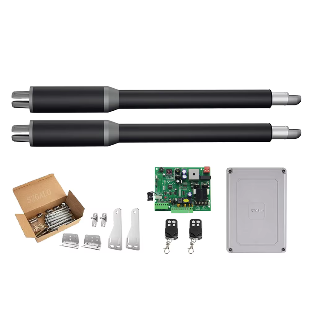 Ouvre-porte automatique à coque en aluminium pour portail pivotant, kit d'ouverture, jusqu'à 12 pied