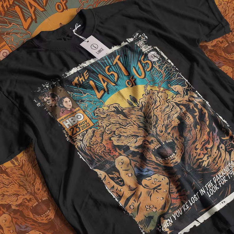 Esthétique The Last of Us Vintage Halloween film d'horreur Streetwear graphique unisexe T-Shirt à ma