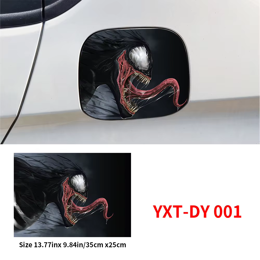 Venom Funny Car Fuel Perious Cap Trim Cover, Décoration, Autocollant, Imperméable, Crème solaire, Au