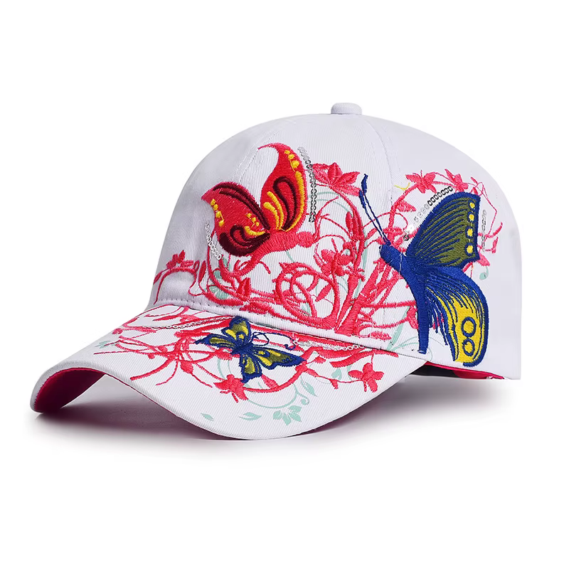 Casquette de baseball femmes brodé fleur chapeau de baseball printemps été chapeaux pour femmes coto