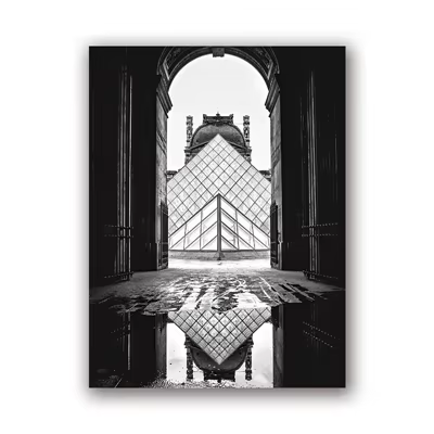 Affiche de photographie de paysage urbain de Paris, France, images murales en noir et blanc, peintur