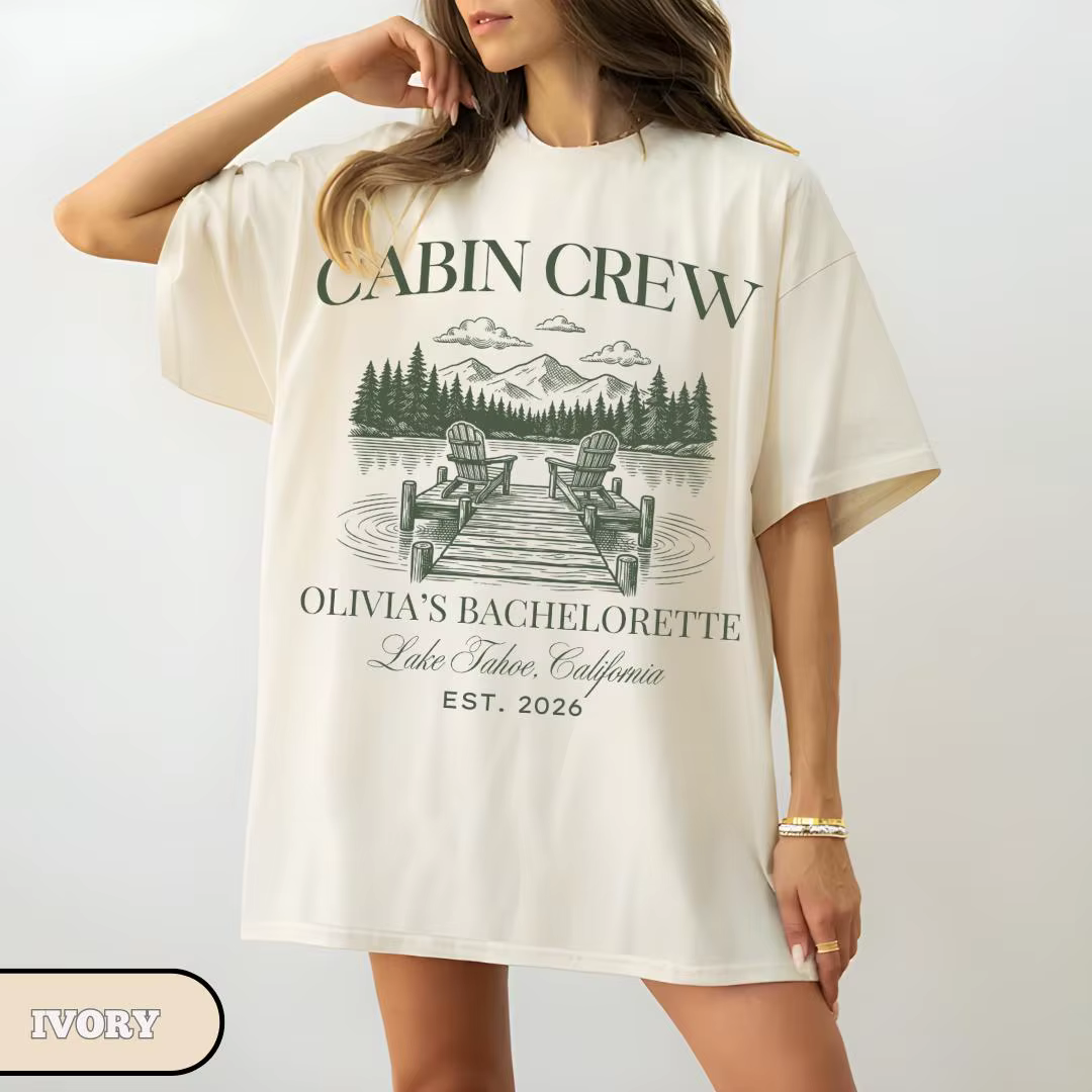 T-shirt personnalisé pour enterrement de vie de jeune fille sur le thème du camping, enterrement de 