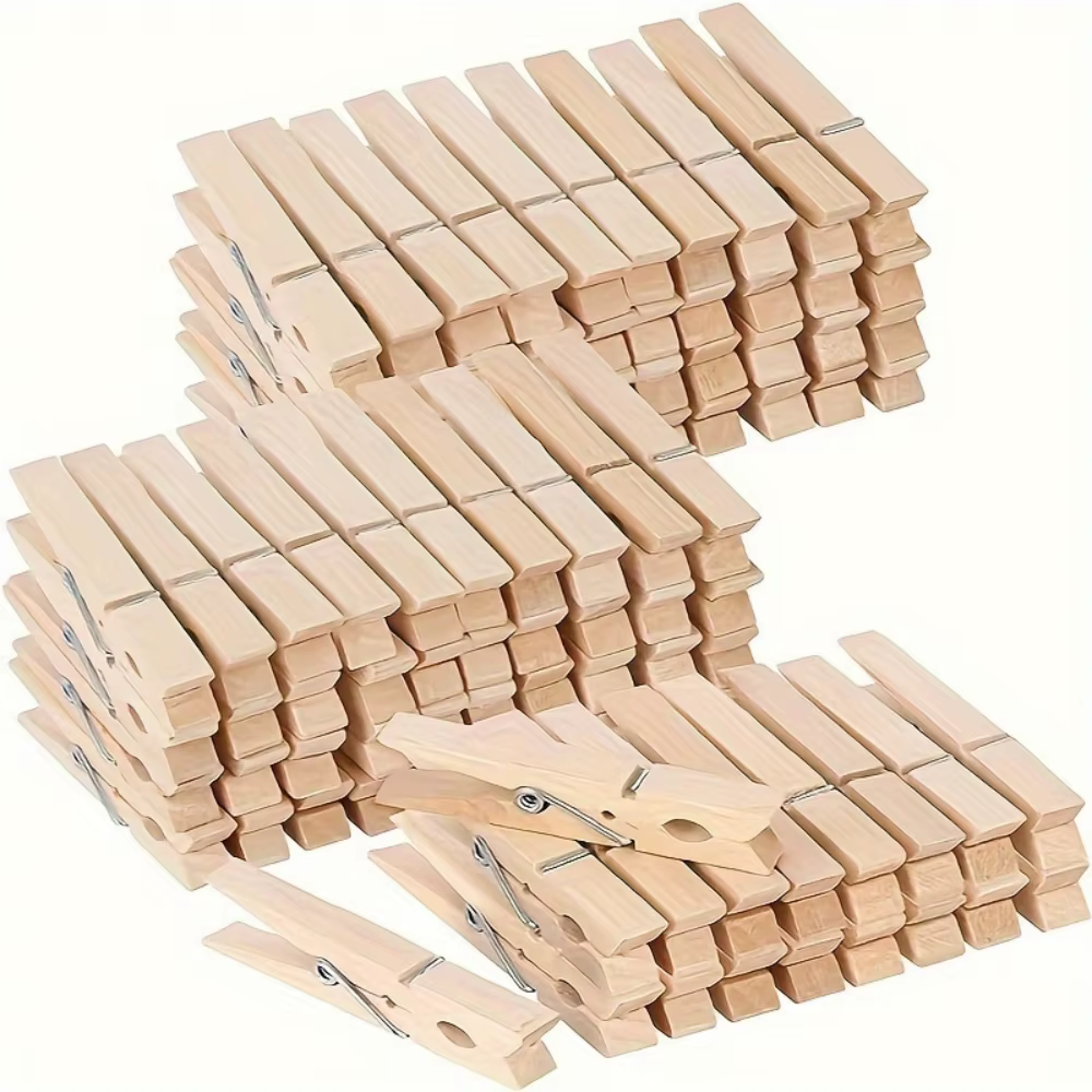 Épingles à linge en bois RapDuty, pinces à bois pour vêtements de combat, 50 pièces