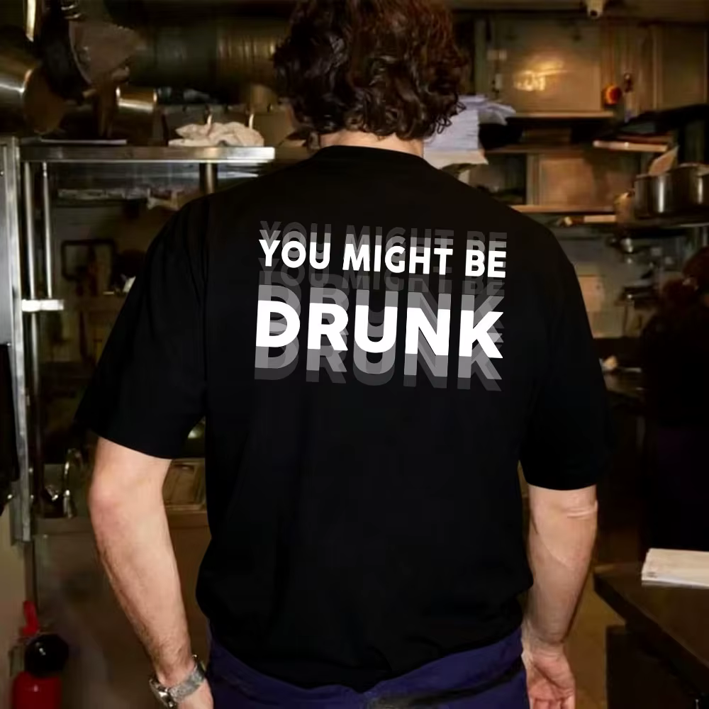 J'ai dit à moi-même de arrêter de boire, mais je ne vais pas m'abstenir d'écouter un t-shirt humoris