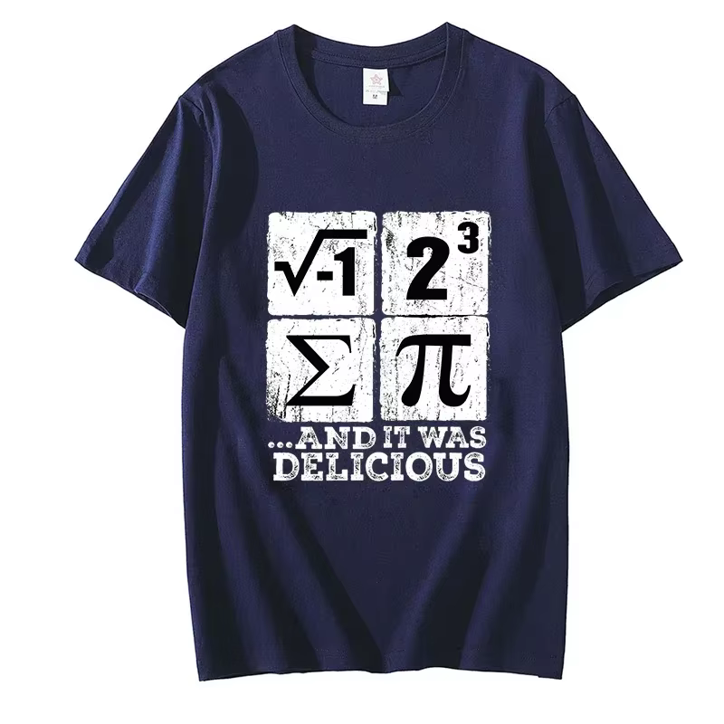 Hommes T-shirts été j'ai mangé certains Pi Design t-shirt drôle j'ai mangé quelque tarte mathématiqu