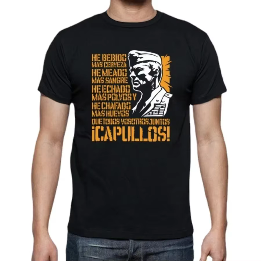 T-Shirt du sergent Iron. T-shirt d'été à manches courtes et col rond pour homme, en coton, nouveau